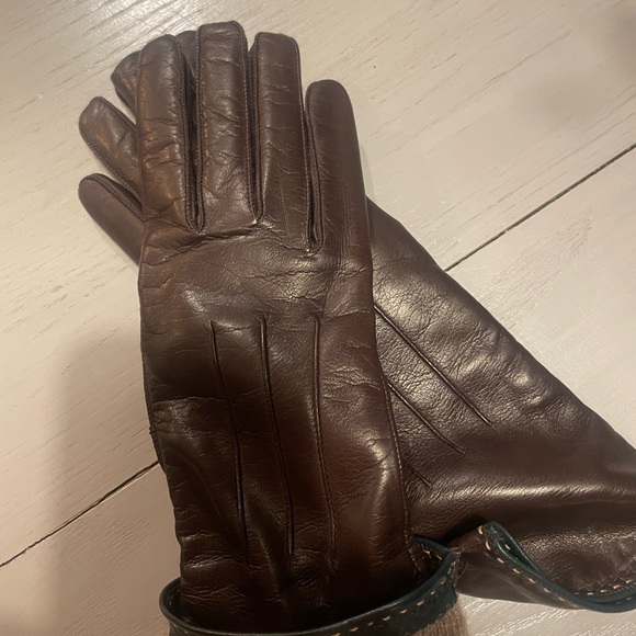 Coach Leather lined with Cashmere women's gloves.NWT - Picture 4 of 5